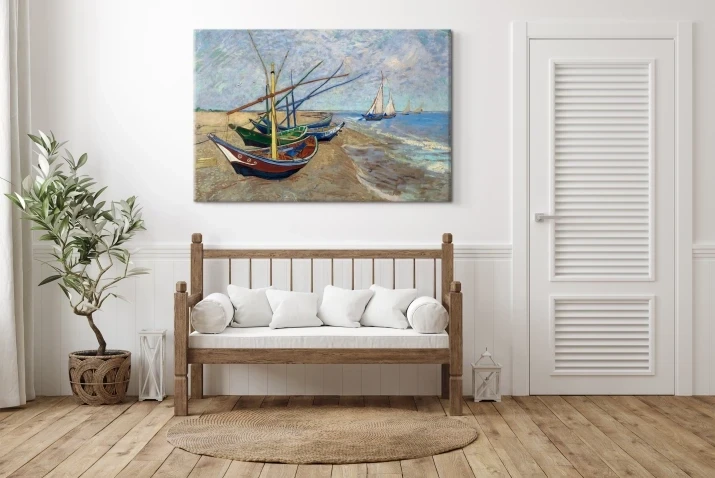 Gogh reprodukcja Łodzie rybackie