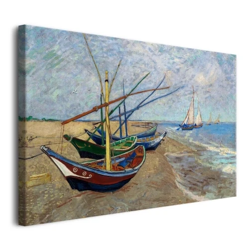 Gogh reprodukcja Łodzie rybackie