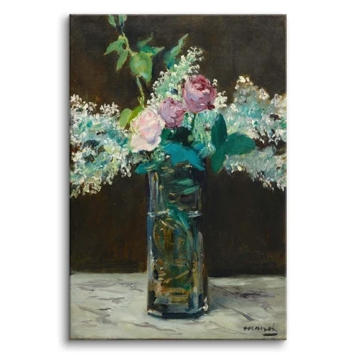 reprodukcja  Bzy i róże Édouard Manet