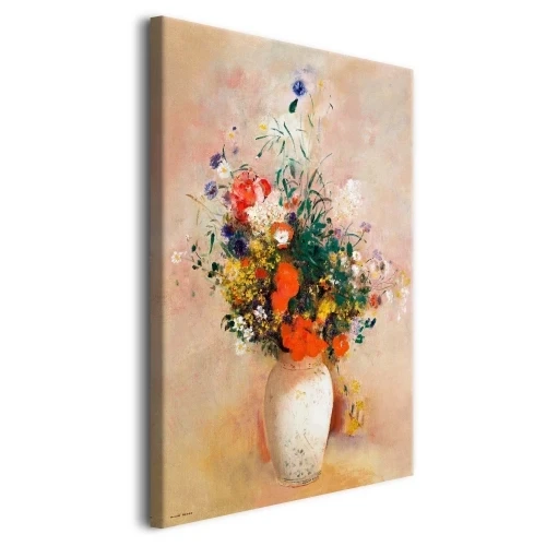 Obraz na płótnie reprodukcja | Wazon kwiatów Odilon Redon