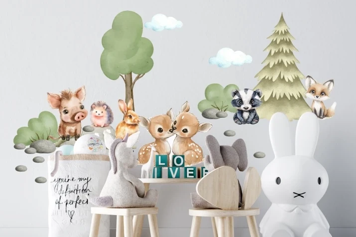naklejki zwierzątka na ścianę