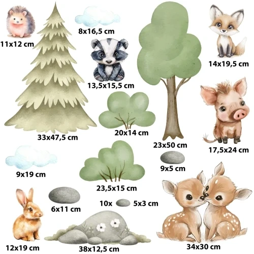 naklejki ścienne las