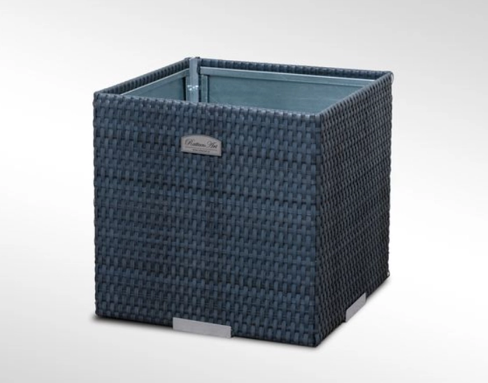 donica technorattan kolor stalowy