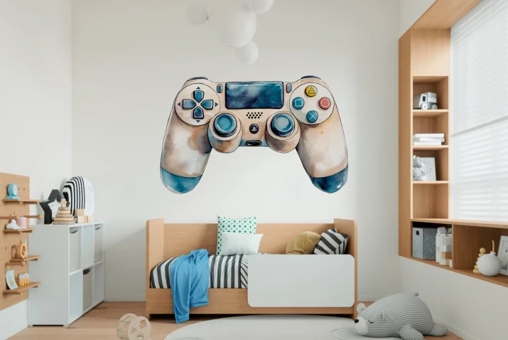 Naklejki na ścianę | Gamepad Pokój nastolatka