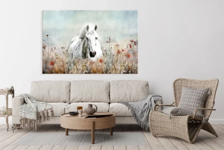 obraz do salonu koń