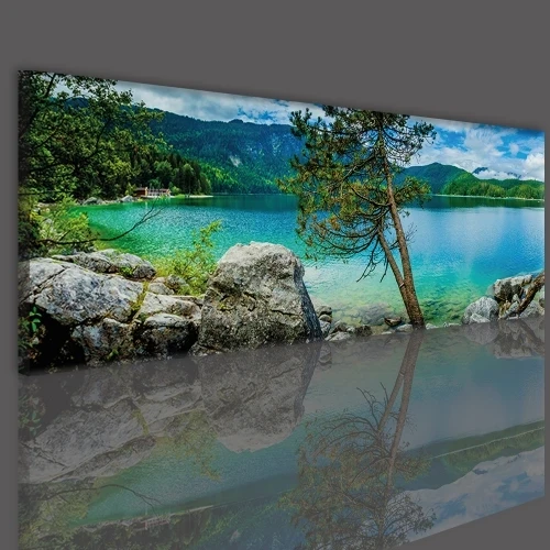 Obraz do sypialni góry, jezioro