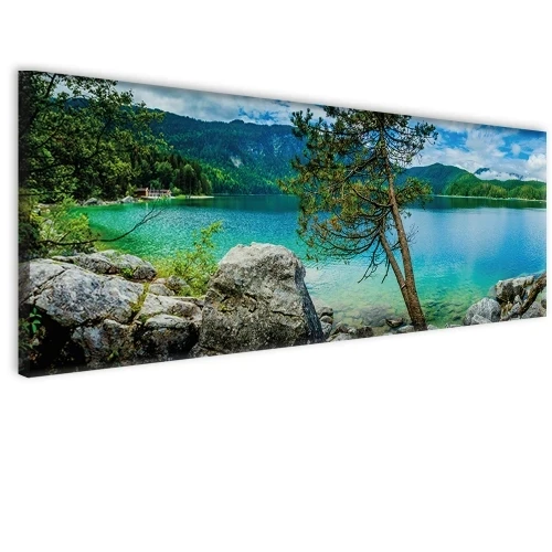 Obraz do sypialni góry, jezioro