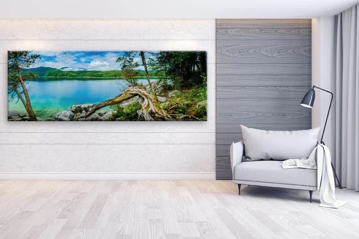 Obraz góry, jezioro