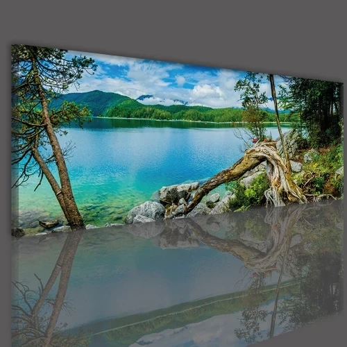 Obraz do sypialni góry, jezioro