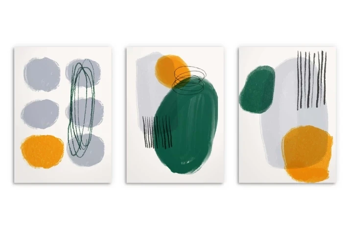 zestaw plakatów Abstrakcja