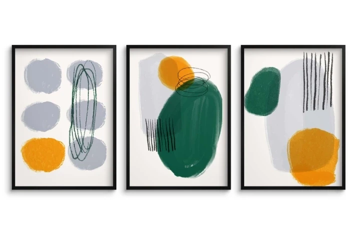 zestaw plakatów Abstrakcja