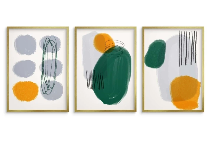 zestaw plakatów Abstrakcja