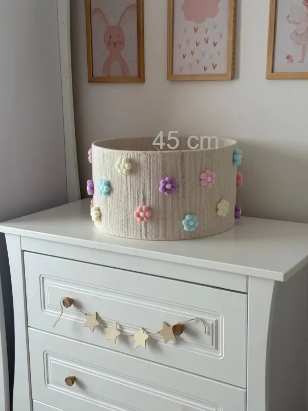 abażur w kwiaty 45 cm