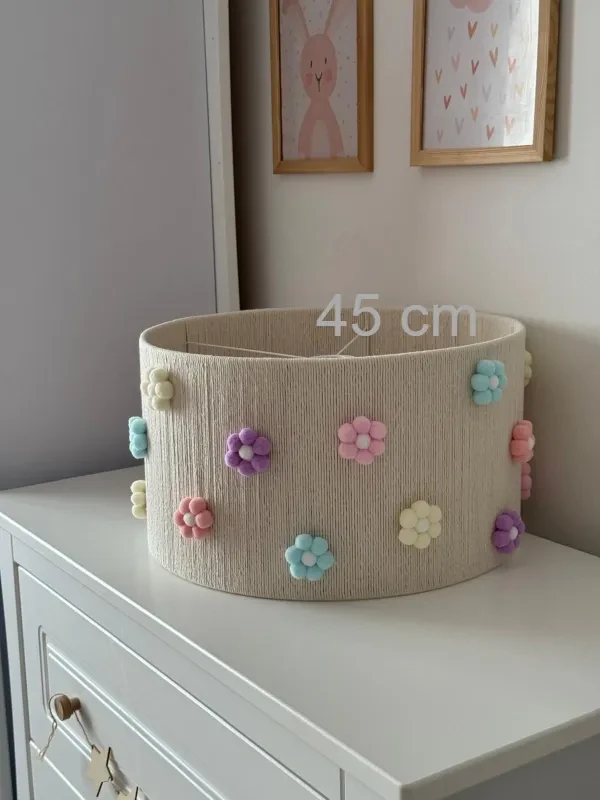 abażur w kwiaty 45 do lampy wiszącej