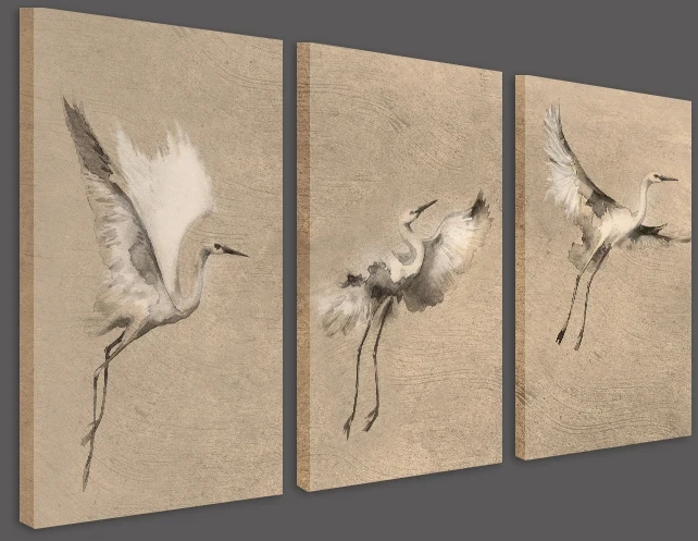 Obraz na płótnie canvas | tryptyk ptaki
