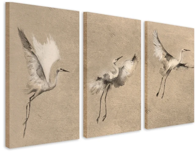 Obraz na płótnie canvas | tryptyk ptaki