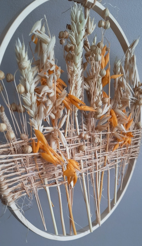 Obraz handmade | dekoracja na ścianę z suszonych roślin