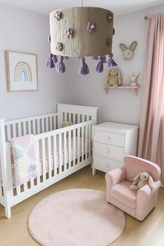 Lampa do pokoju dziecka kwiatki