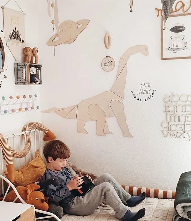 drewniany Dinozaur Diplodok na prezent