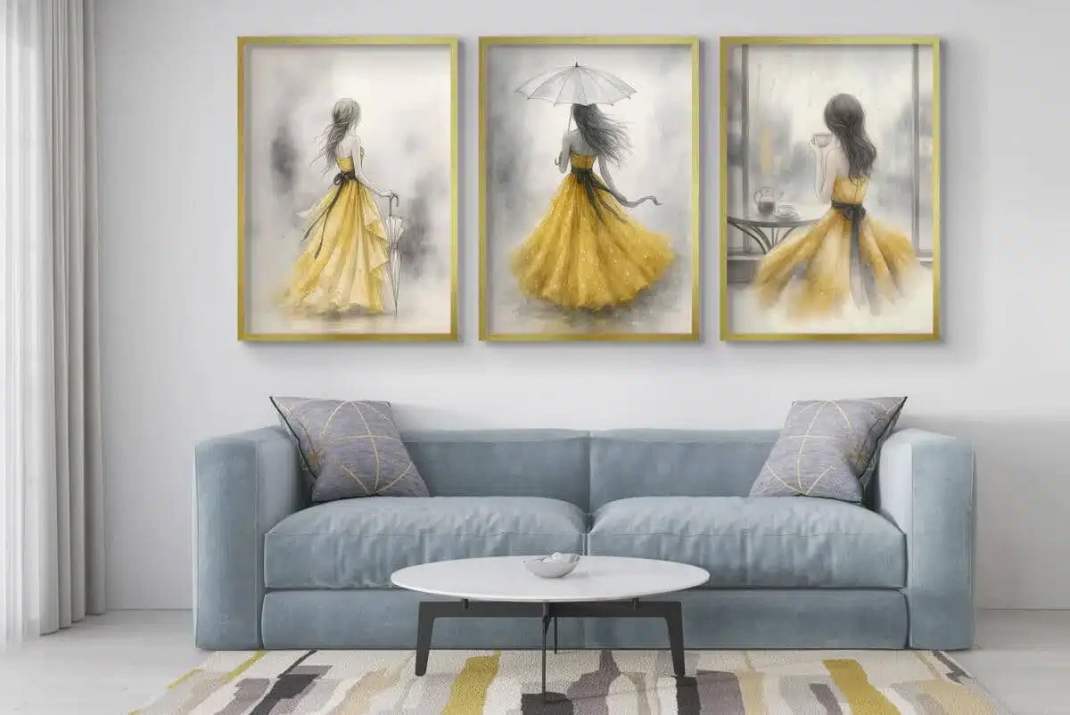 Plakaty do salonu | zestaw plakatów kobieta