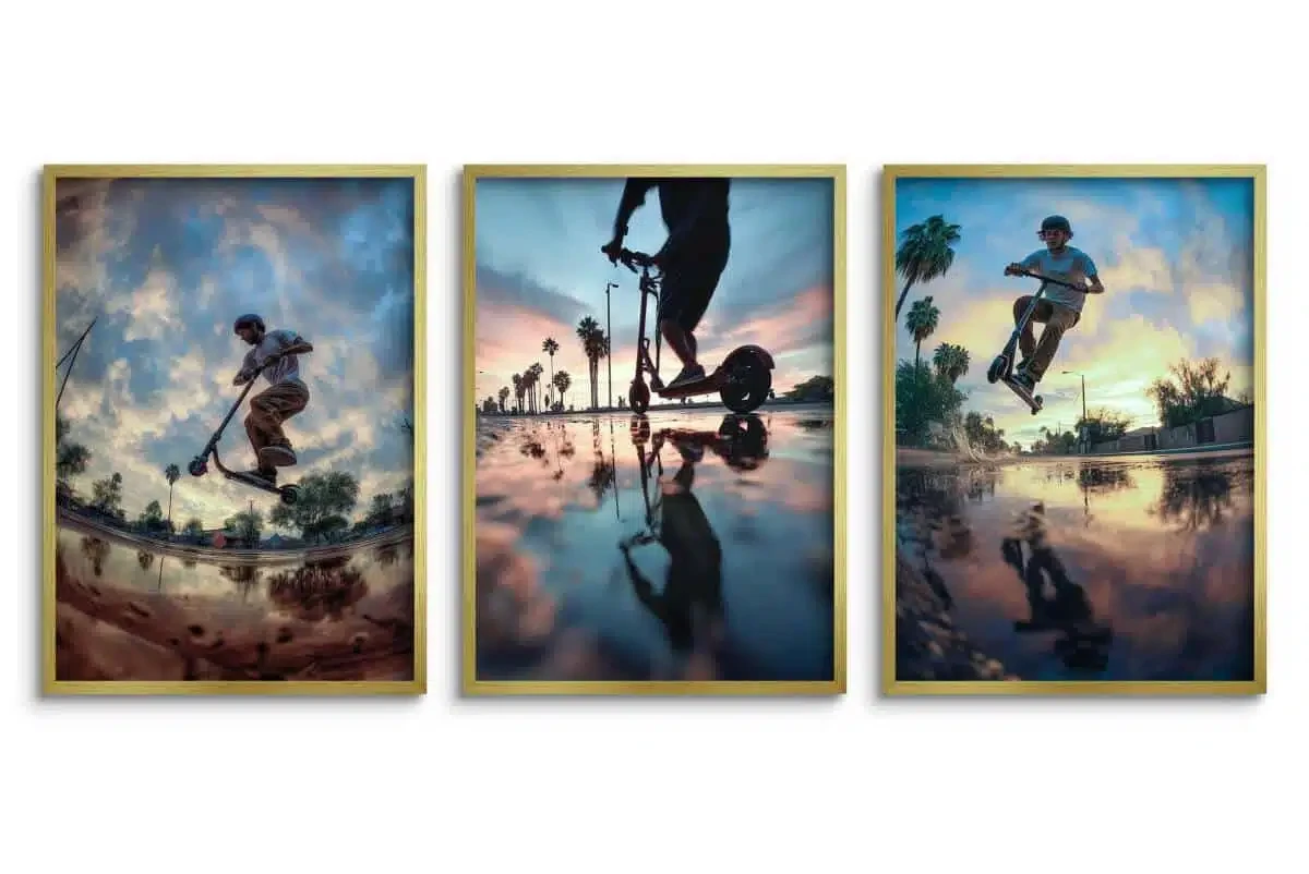 Plakaty dla nastolatka | zestaw plakatów hulajnoga