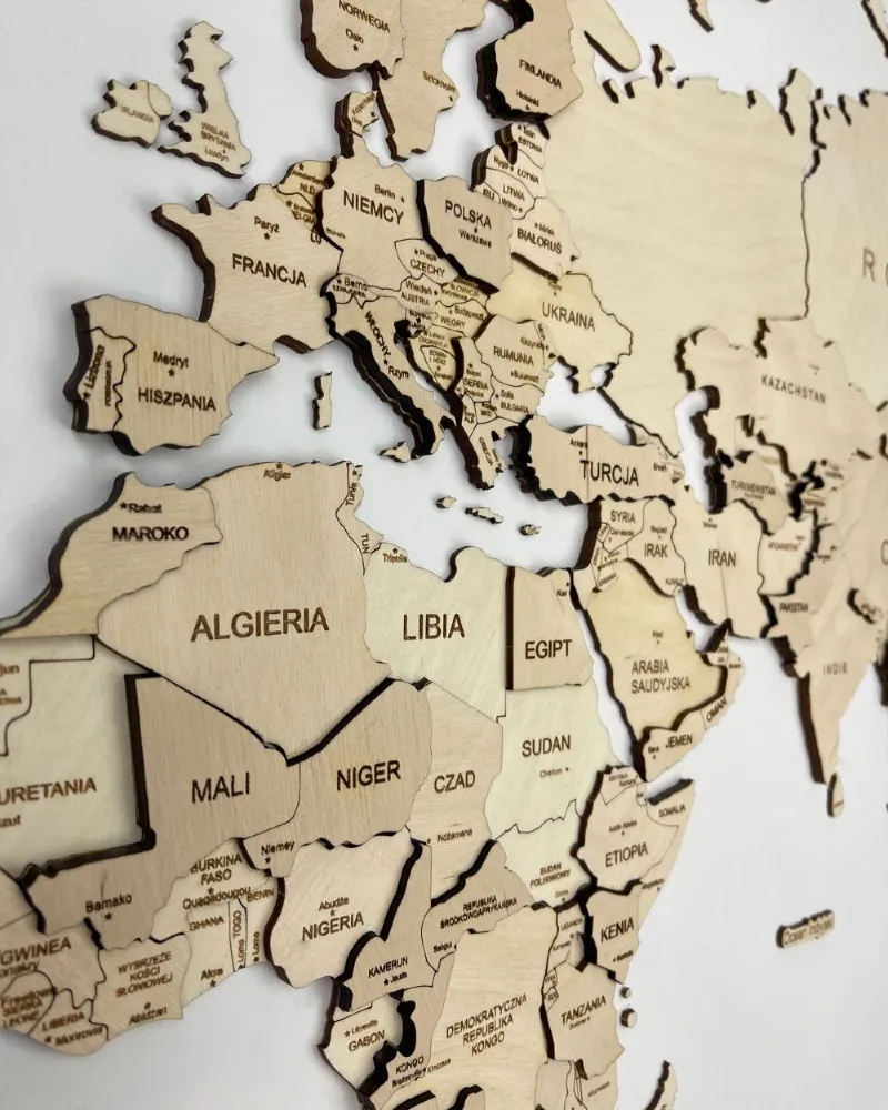 mapa drewniana 3d patihome.pl