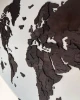 Drewniana mapa Świata 3D kolor brązowy
