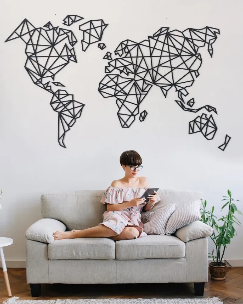 mapa drewniana geometryczna patihome.pl