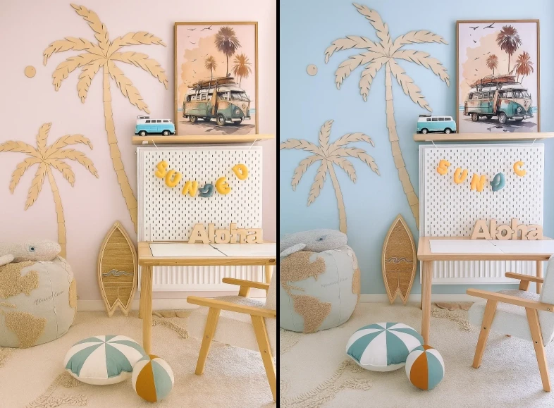 Dekoracja ścienna z drewna 3D