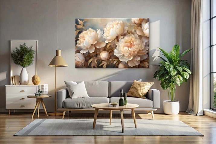 kwiaty piwonie obraz