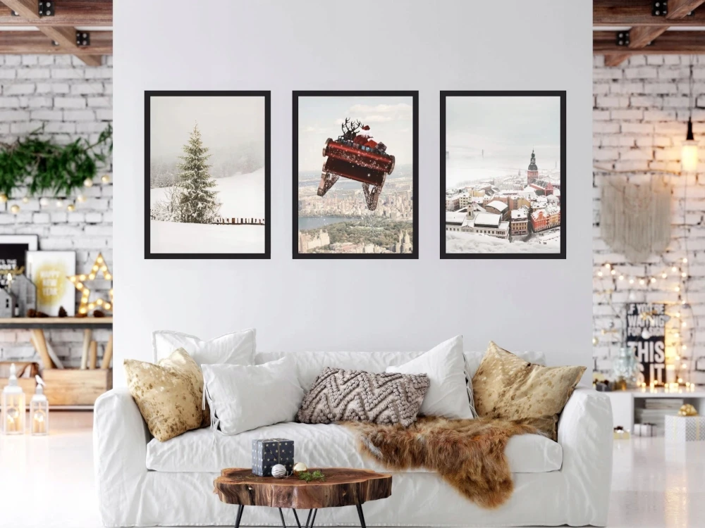 Plakaty zestaw świąteczny | plakat zima | Zimowa Podróż
