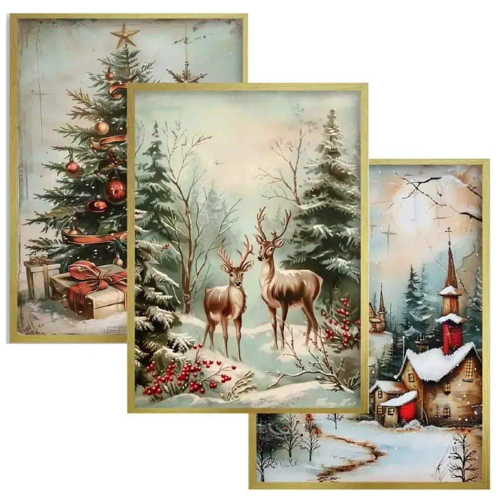 Plakaty zestaw świąteczny