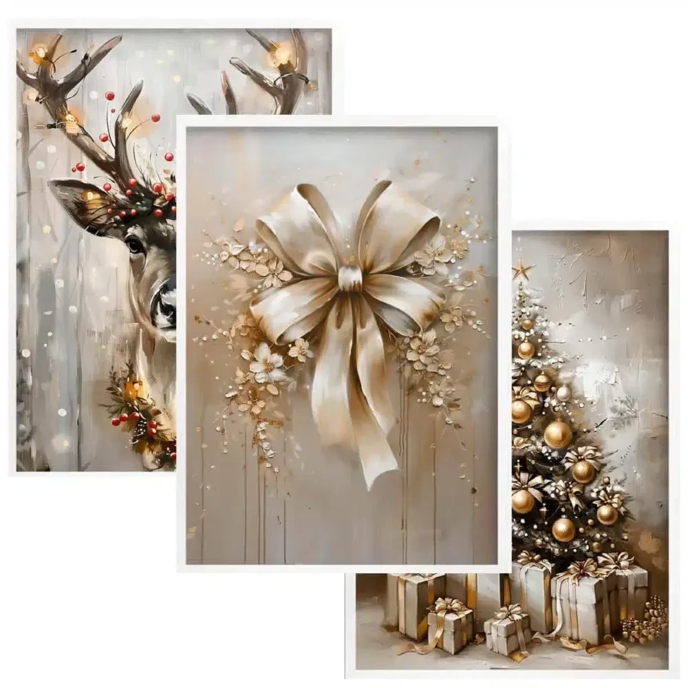 plakat zima | Złota elegancja