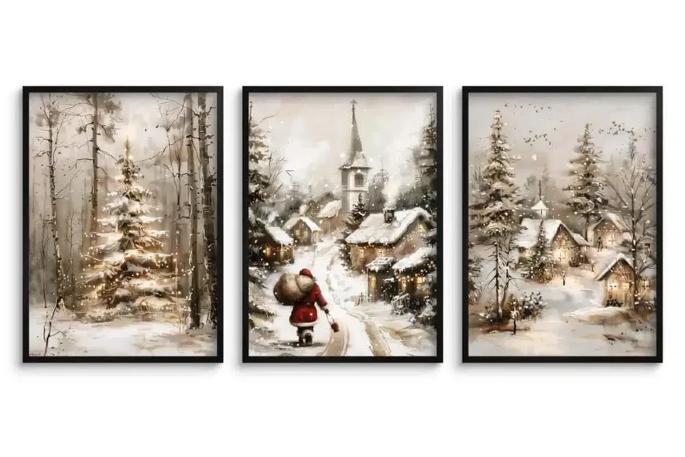 Plakaty zestaw świąteczny