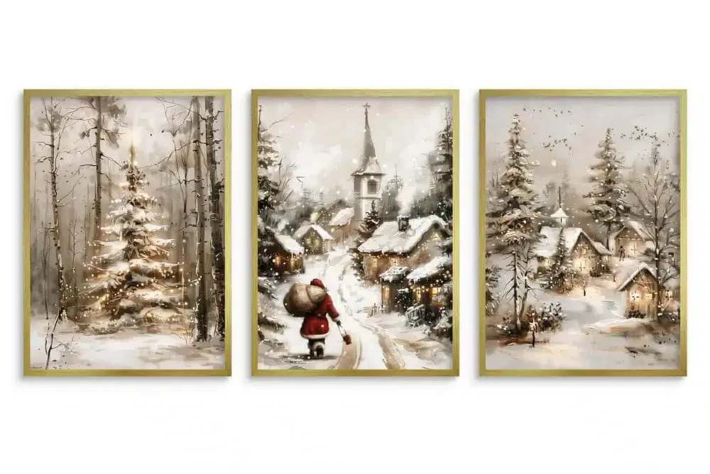 plakat zimowa kraina