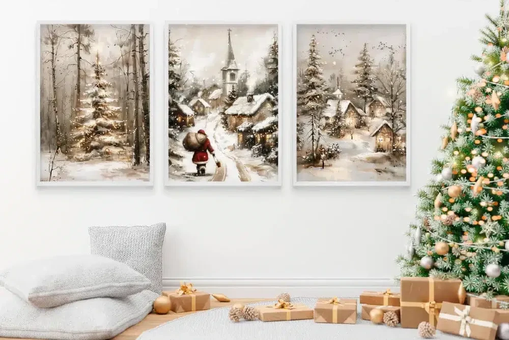 Plakaty zestaw świąteczny