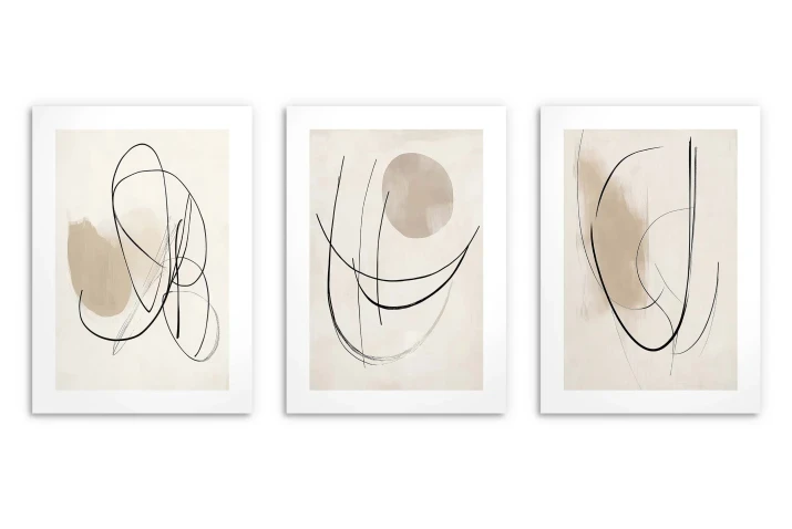 plakaty beżowe do sypialni