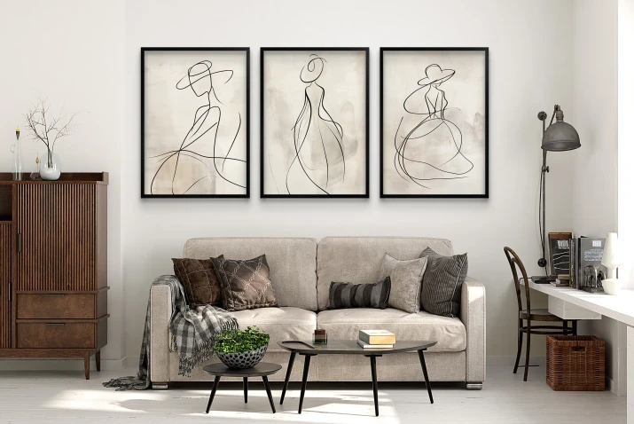 plakat moda | minimalistyczne do salonu