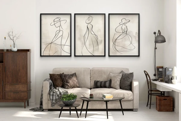 plakat moda | minimalistyczne do salonu