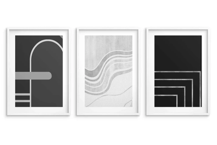 Zestaw 3 Plakatów Abstrakcyjnych