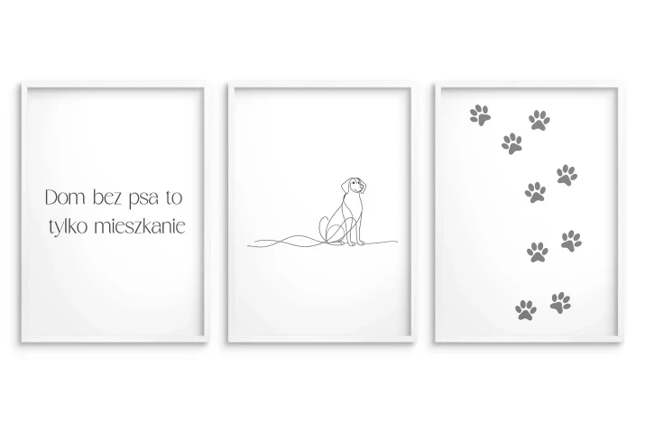 plakat dla miłośników psów