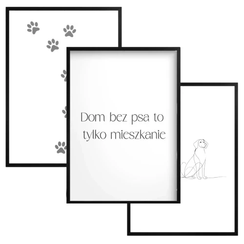 Plakaty zestaw | plakat dla miłośników psów