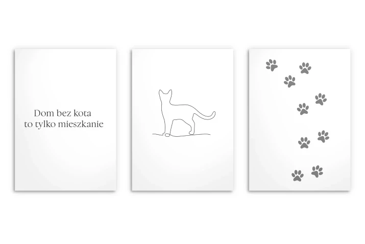 plakat dla miłośników kotów