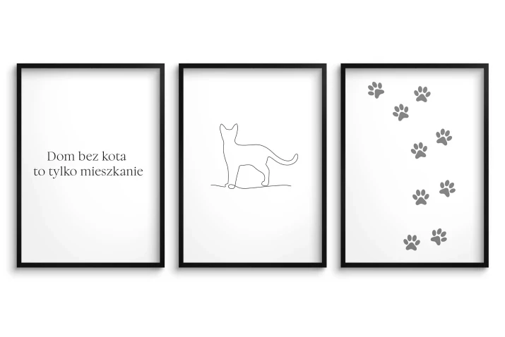 plakat dla miłośników kotów
