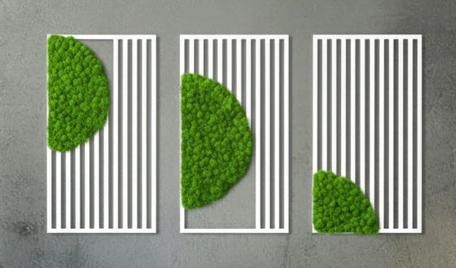 nowoczesna dekoracja z chrobotkiem