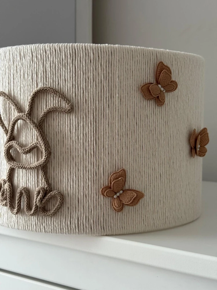 Lampa abażur sznurkowy Królik