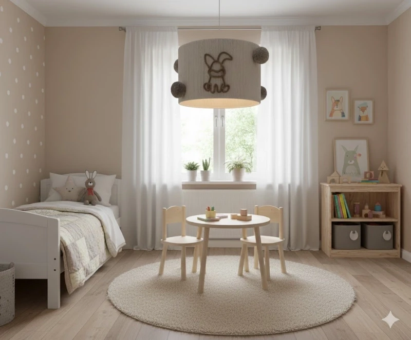 pokój dziecka oświetlenie handmade