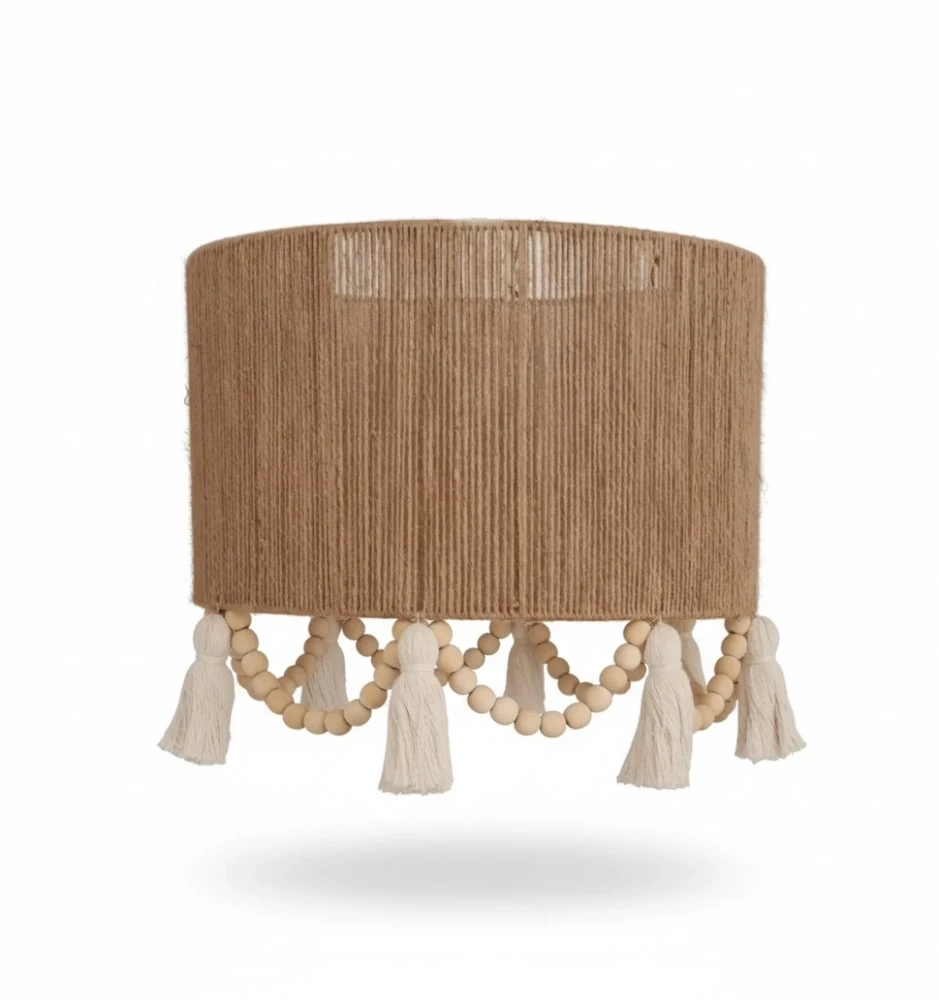 abażur do lampy stojącej z juty handmade