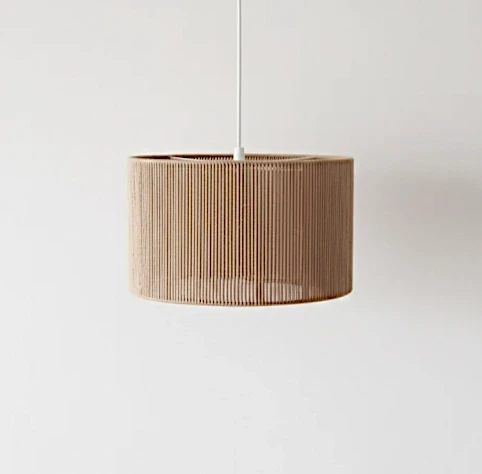 abażur sznurkowy ręcznie robiony