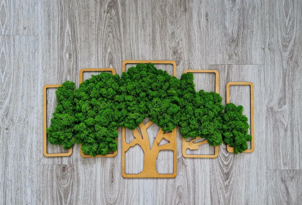 obraz ażurowy z  chrobotkiem